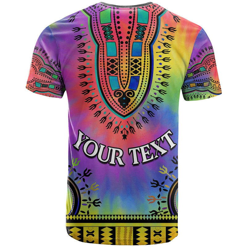 Custom Dashiki Tie Dye African Pattern T Shirt