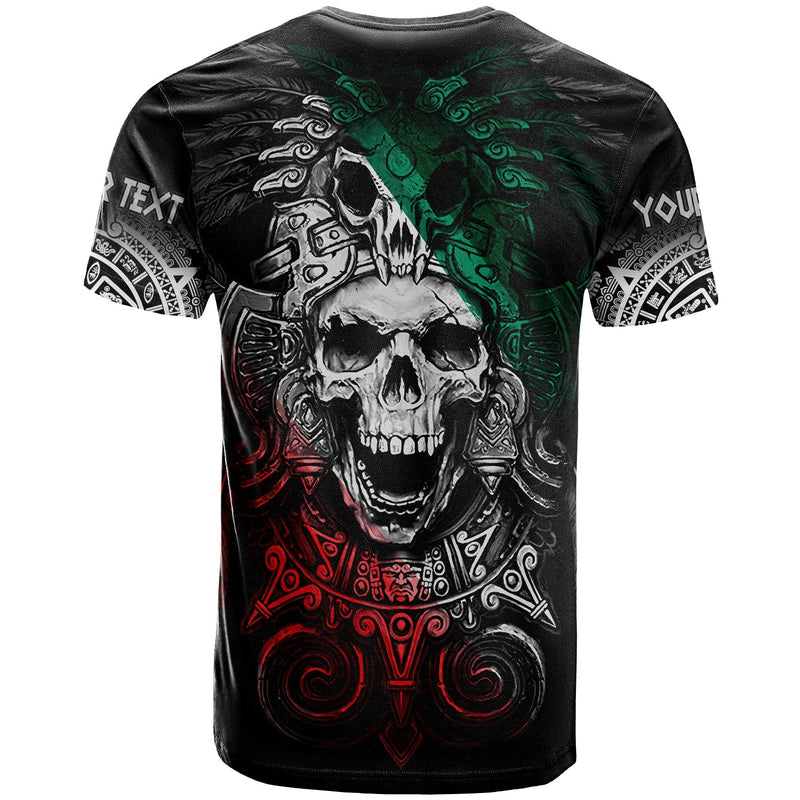 Custom Mexico Skull Eagle Aztec T Shirt