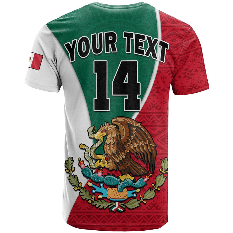 Custom Mexico Mexican Aztec Pattern T Shirt