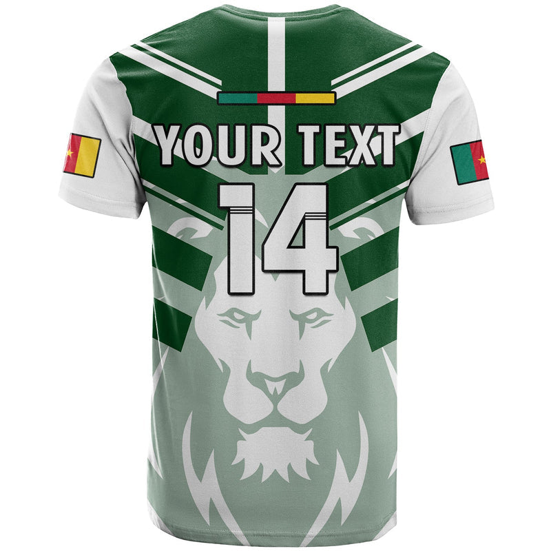Custom Cameroon Football Les Lions Indomptables White World Cup 2022 T Shirt