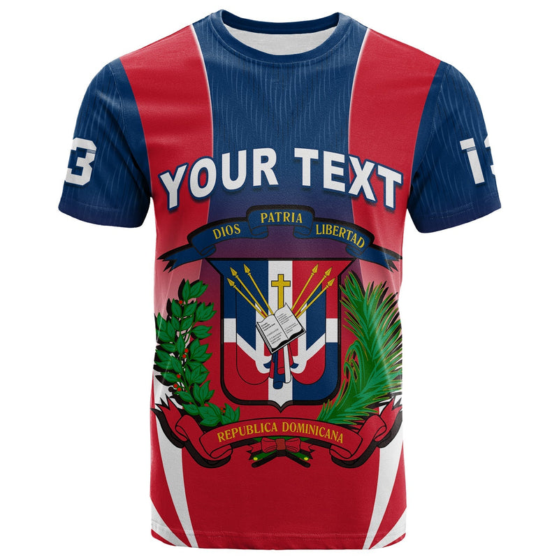 Custom Dominican Republic Dominicana Style Sporty T Shirt