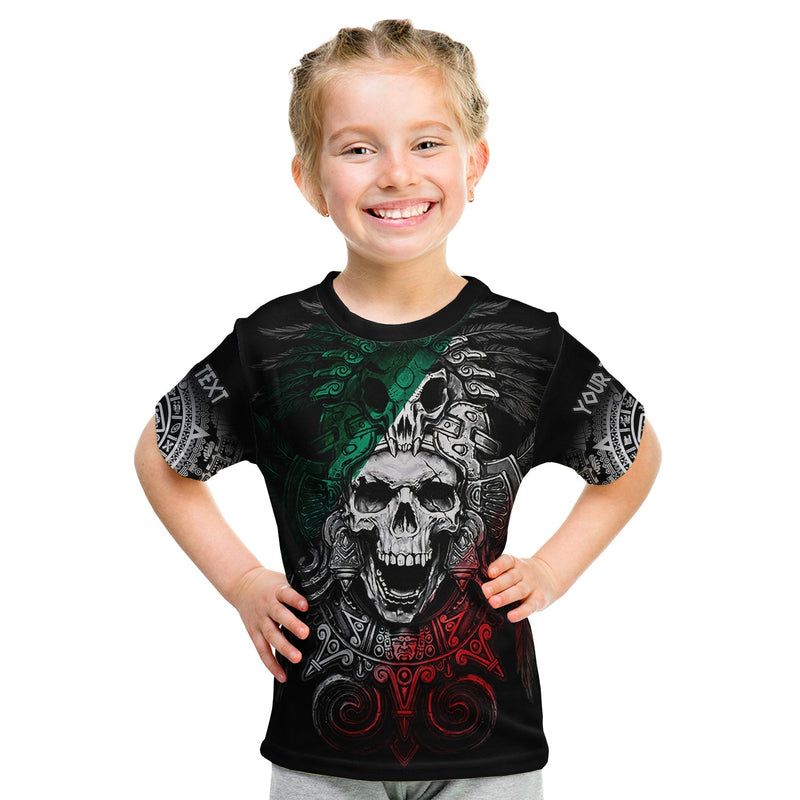 Custom Mexico Skull Eagle Aztec T Shirt