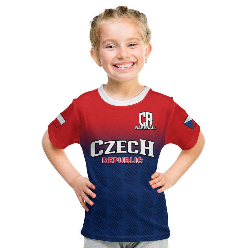 Custom Czech Republic 2023 Baseball T Shirt