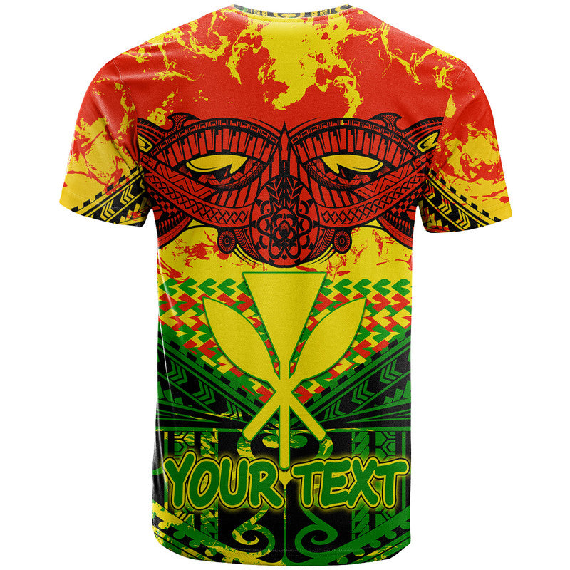 Custom Hawaiian Tribal Kanaka Maoli Reggae Polynesian Version T Shirt