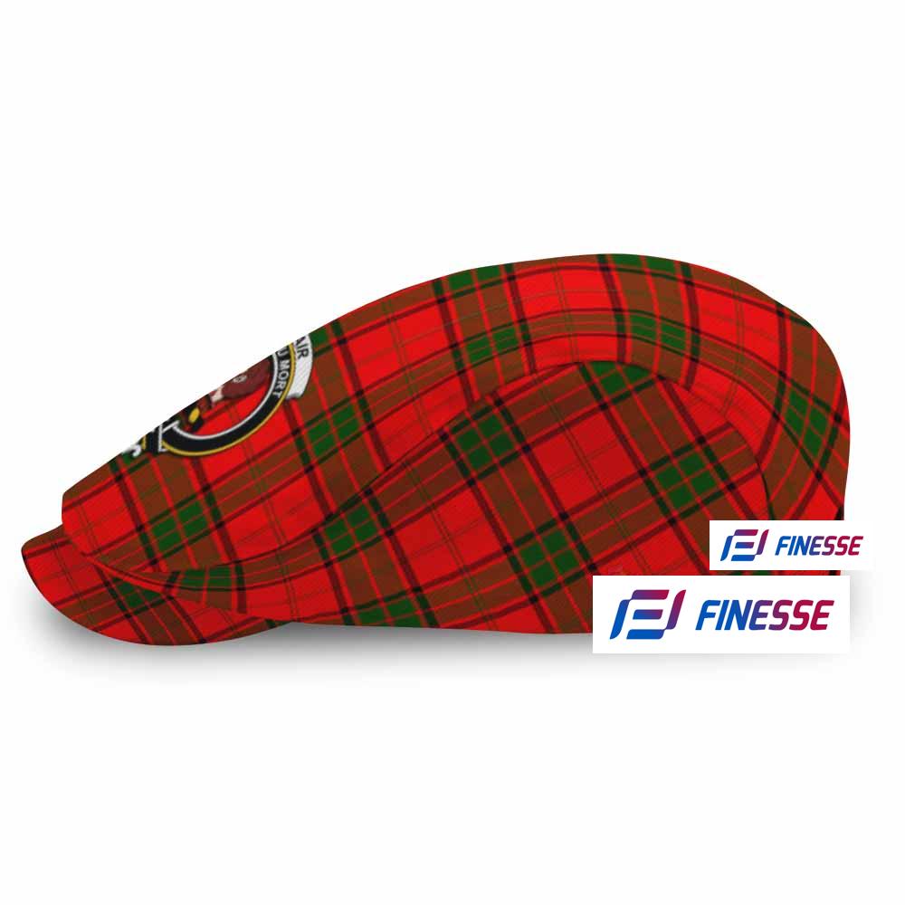 Adair Family Crest Tartan Jeff Hat, Tartan Flat Cap
