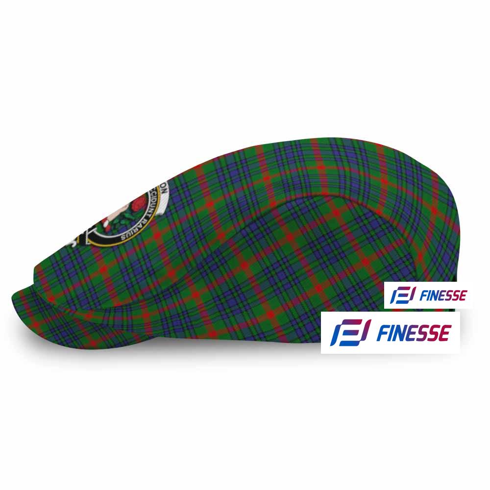 Aiton Family Crest Tartan Jeff Hat, Tartan Flat Cap