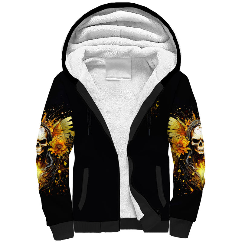 Fairy Skull The Good Girl In Me Got Tired Of The Bullshit Sherpa Hoodie