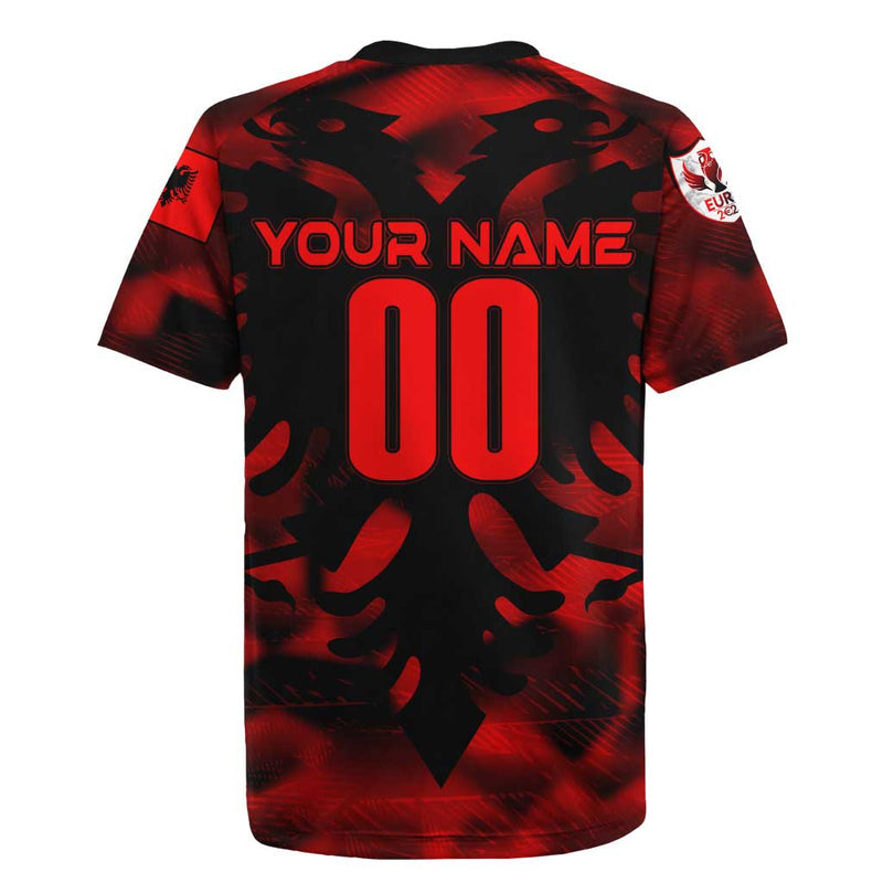 Albania Football 2024 Trophy Wing Style Rugby Jersey