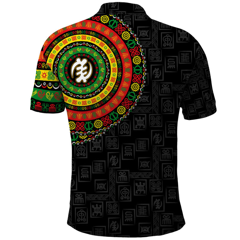 Adinkra Symbols African Culture Polo Shirt
