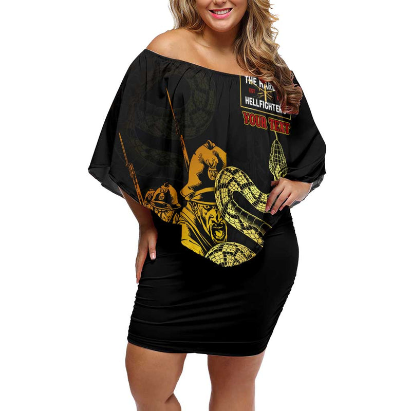 369 A Symbol Of Valor And Dignity Off Shoulder Short Dress