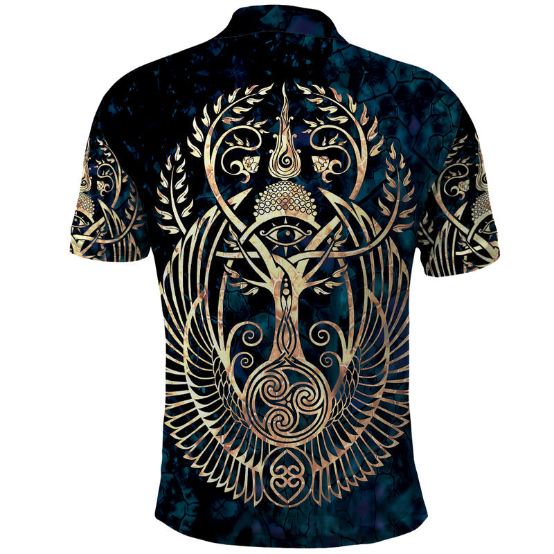 Adinkra Symbols Tree of Life Polo Shirt