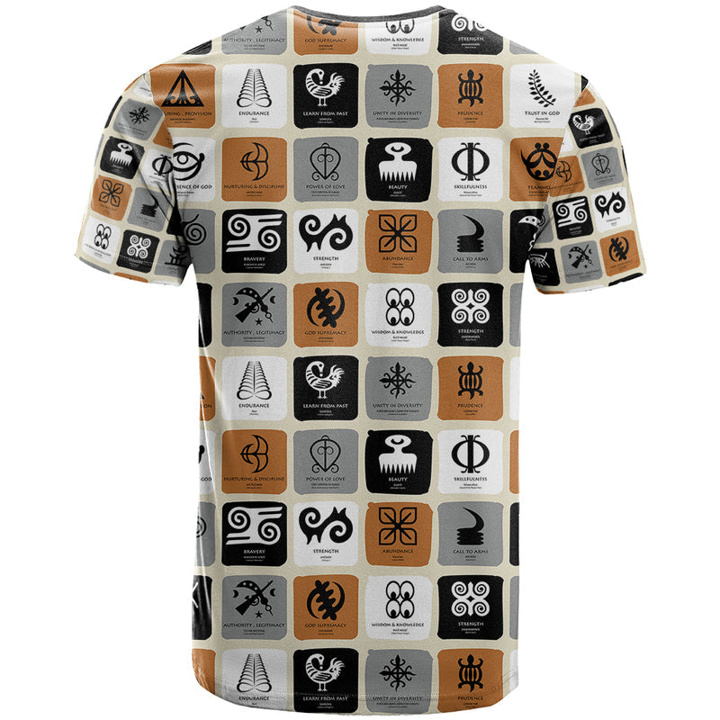 Adinkra Symbols Fashion T Shirt
