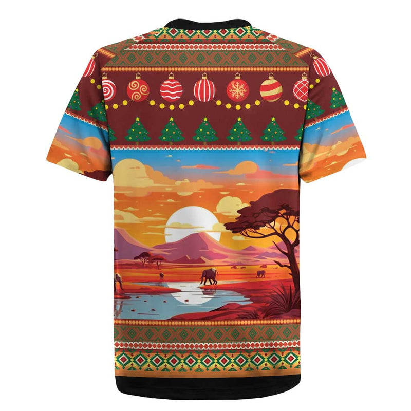 African Heritage And Celebrated Christmas Rugby Jersey