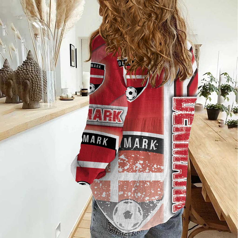 Denmark Football Danish Dynamite Soccer - Road To Champion Women Casual Shirt