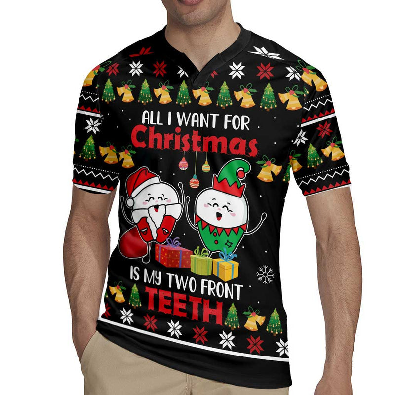 All I Want For Christmas Is My Two Front Teeth Rugby Jersey