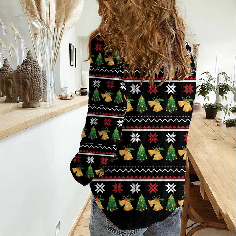 All I Want For Christmas Is My Two Front Teeth Women Casual Shirt