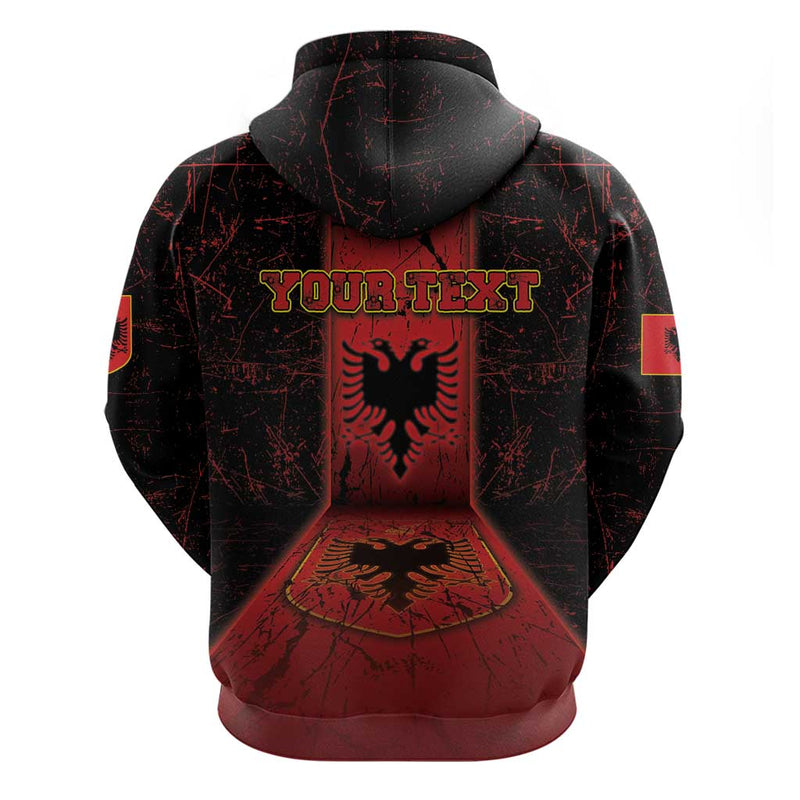 Albania Hoodie Black Double Headed Eagle