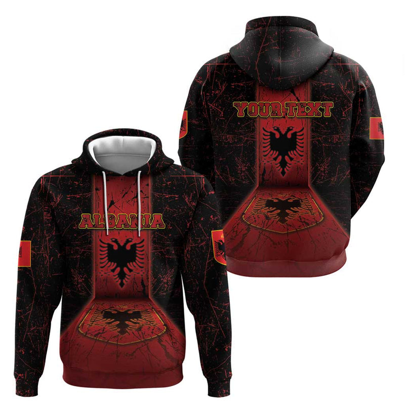 Albania Hoodie Black Double Headed Eagle