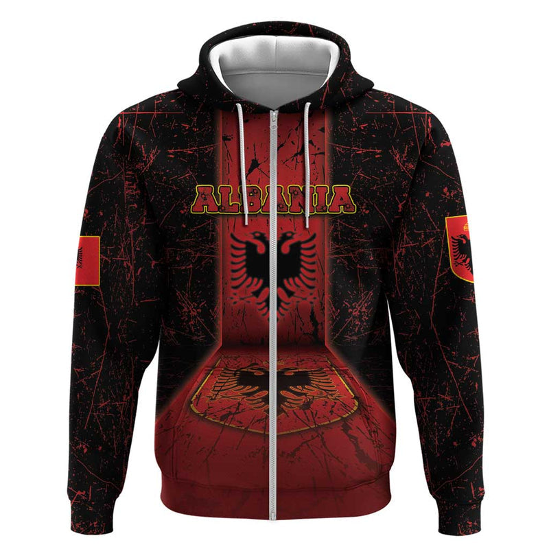 Albania Hoodie Black Double Headed Eagle