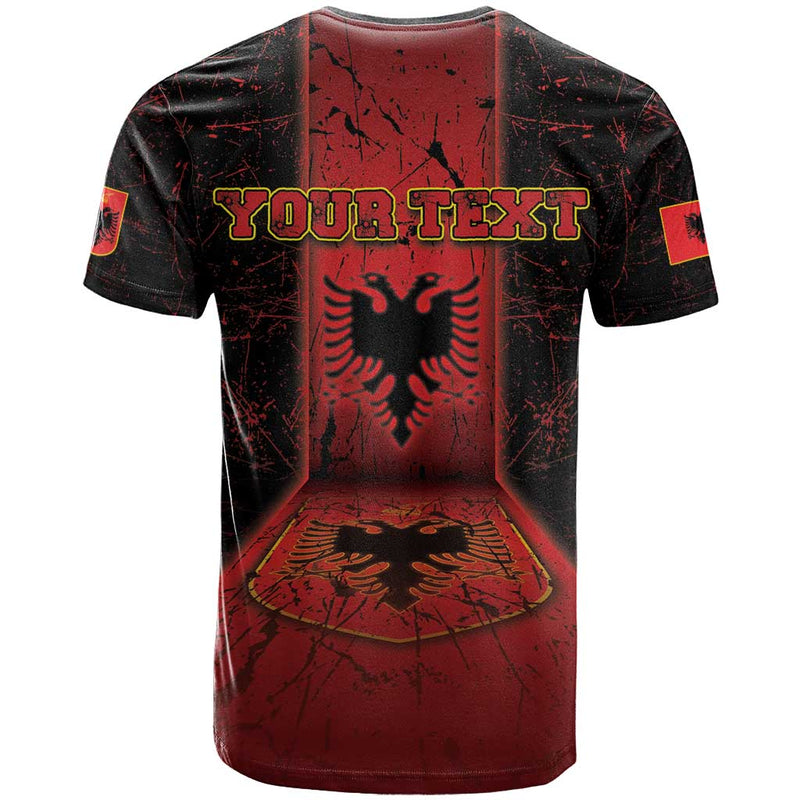 Albania T Shirt Black Double Headed Eagle