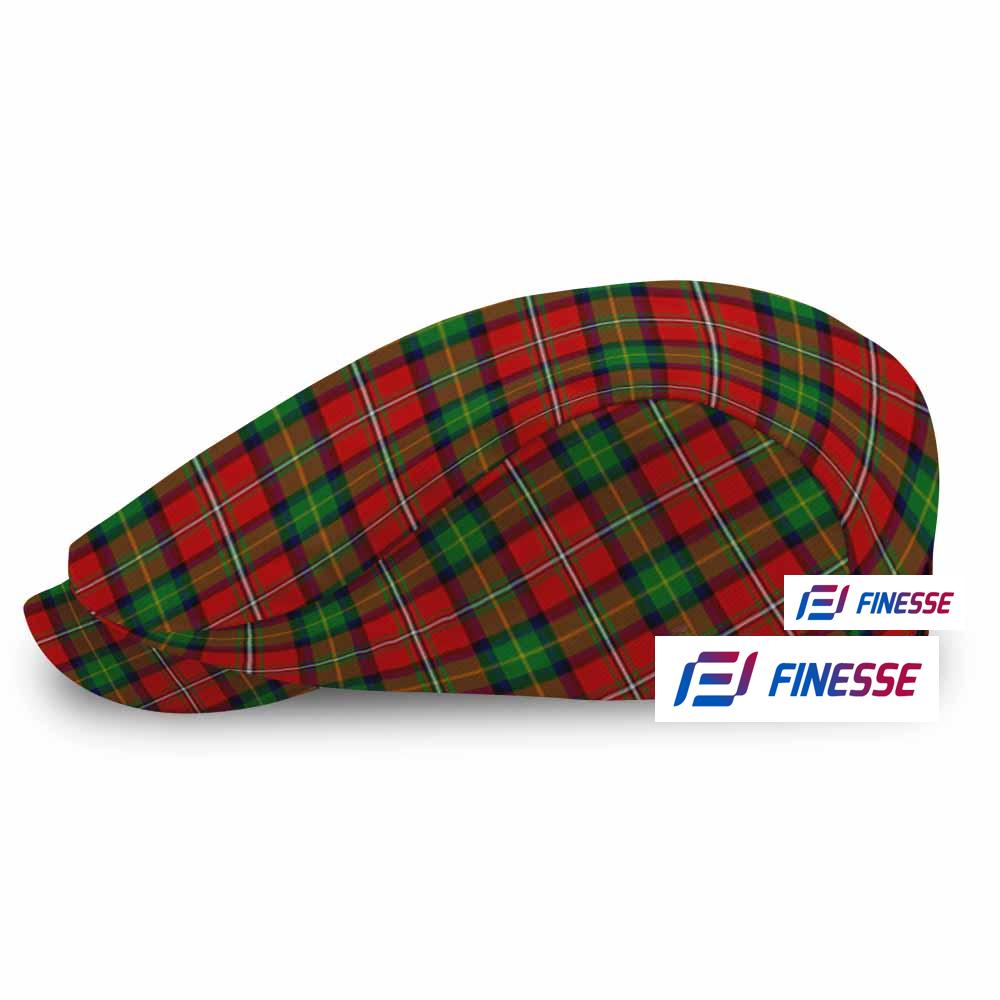 Fairlie Tartan Jeff Hat, Tartan Flat Cap