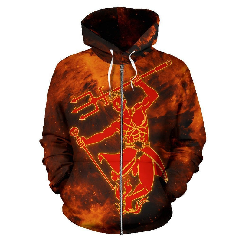 African Exu Orisha Yoruba Religion Zip up Hoodie