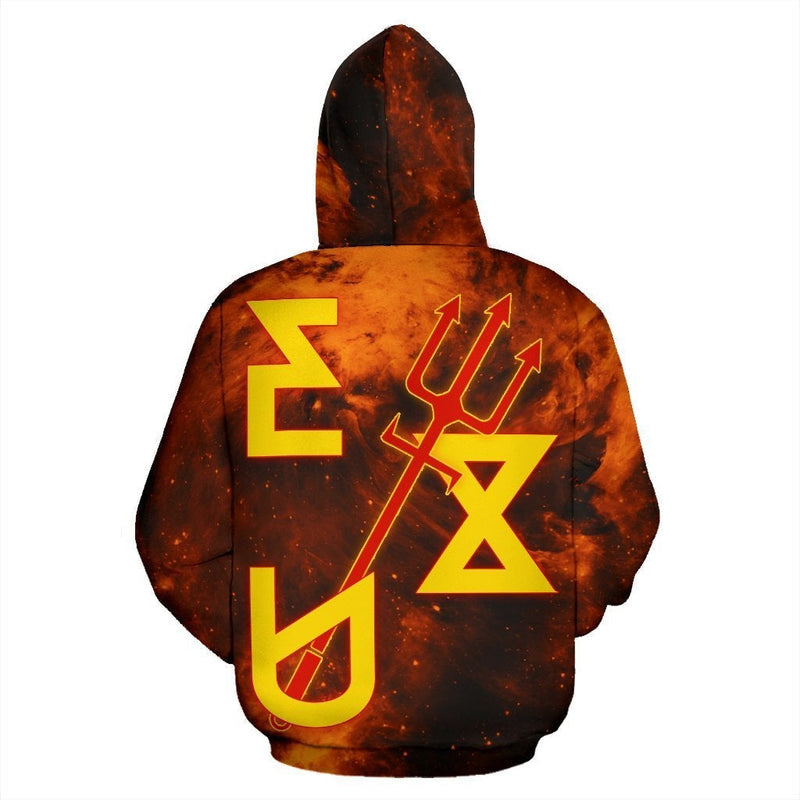 African Exu Orisha Yoruba Religion Zip up Hoodie