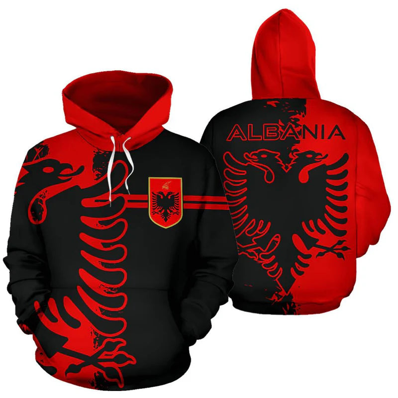 Albania Flag Mystic Style Hoodie