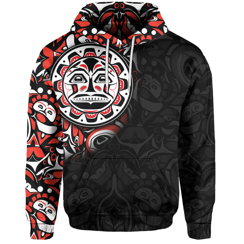 Custom Canada Haida Sun Hoodie