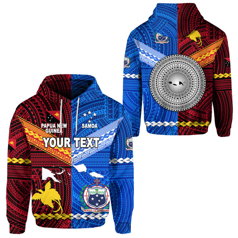 Custom Papua New Guinea Samoa Together Hoodie