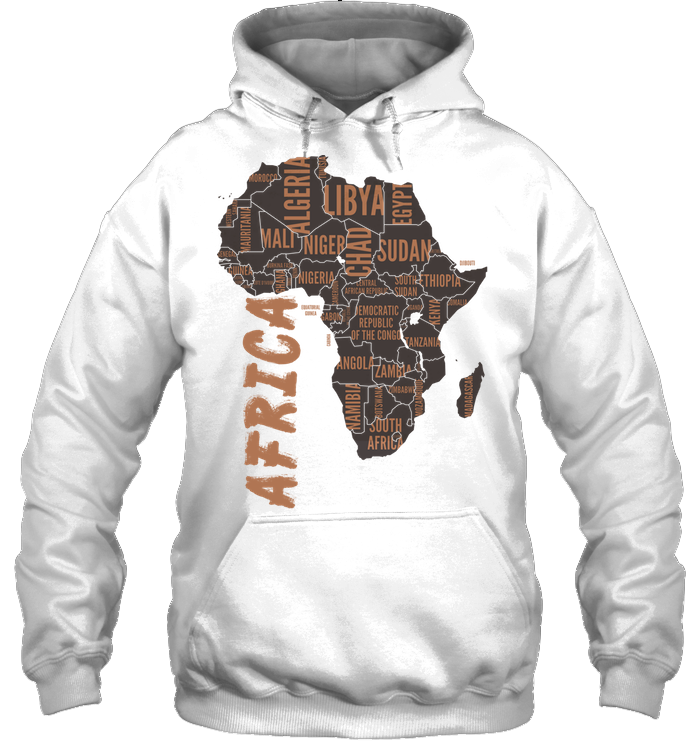 African Africa Map Hoodie