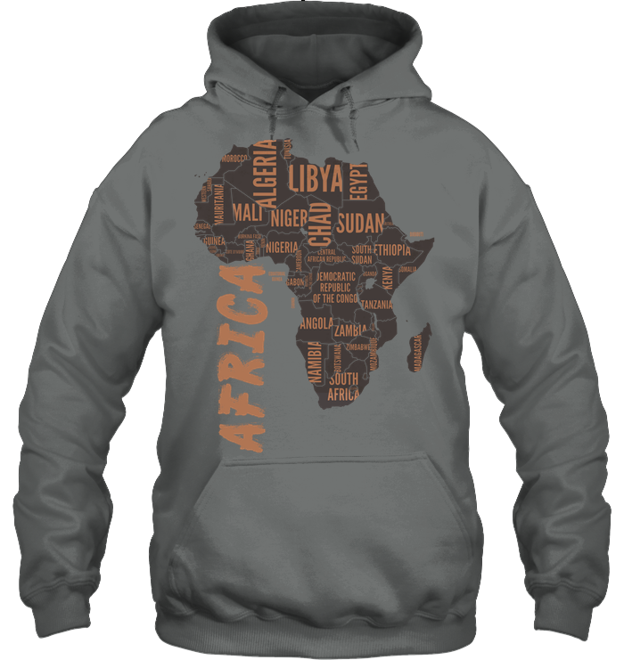 African Africa Map Hoodie