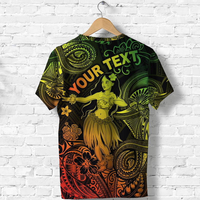 Custom Hawaii Hula Girl Polynesian Unique Style Reggae T Shirt