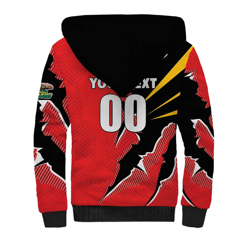 Custom Cricket Guyana Jaguars Go Champion Sherpa Hoodie