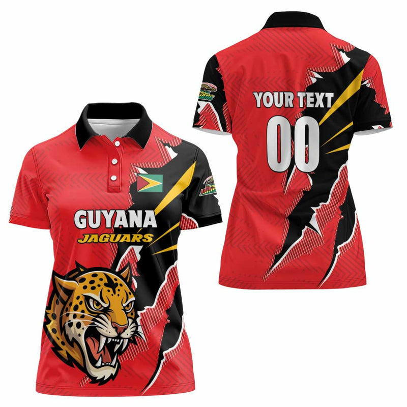Custom Cricket Guyana Jaguars Go Champion Women Polo Shirt