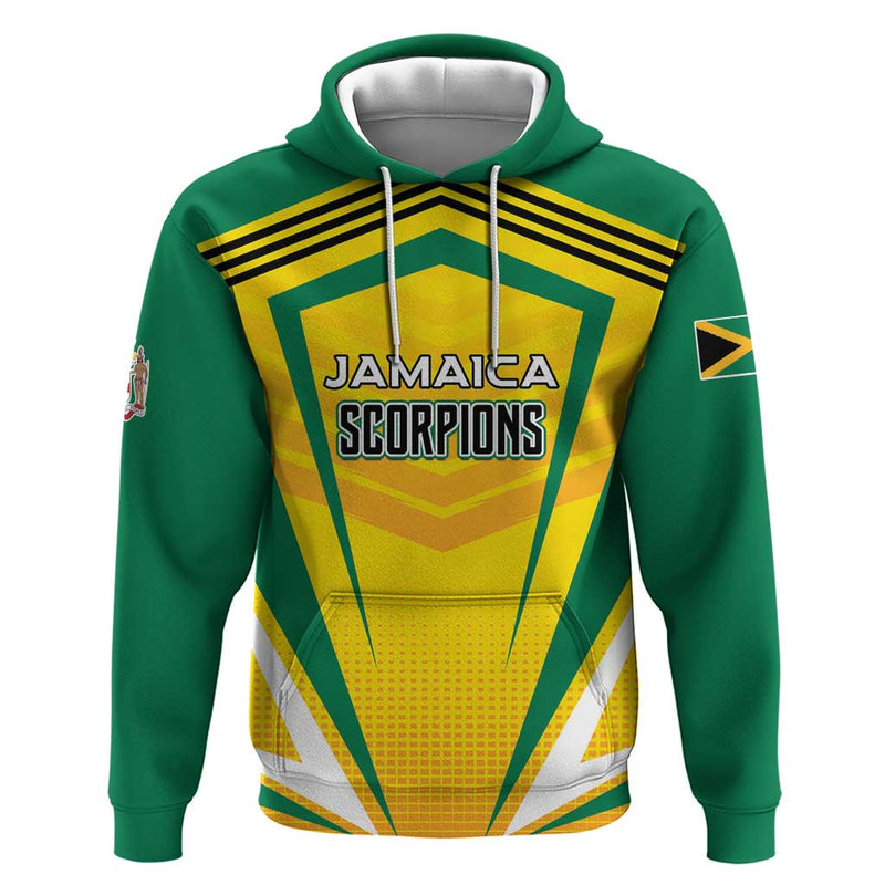 Custom Cricket Jamaica Scorpions We Made Legends Hoodie