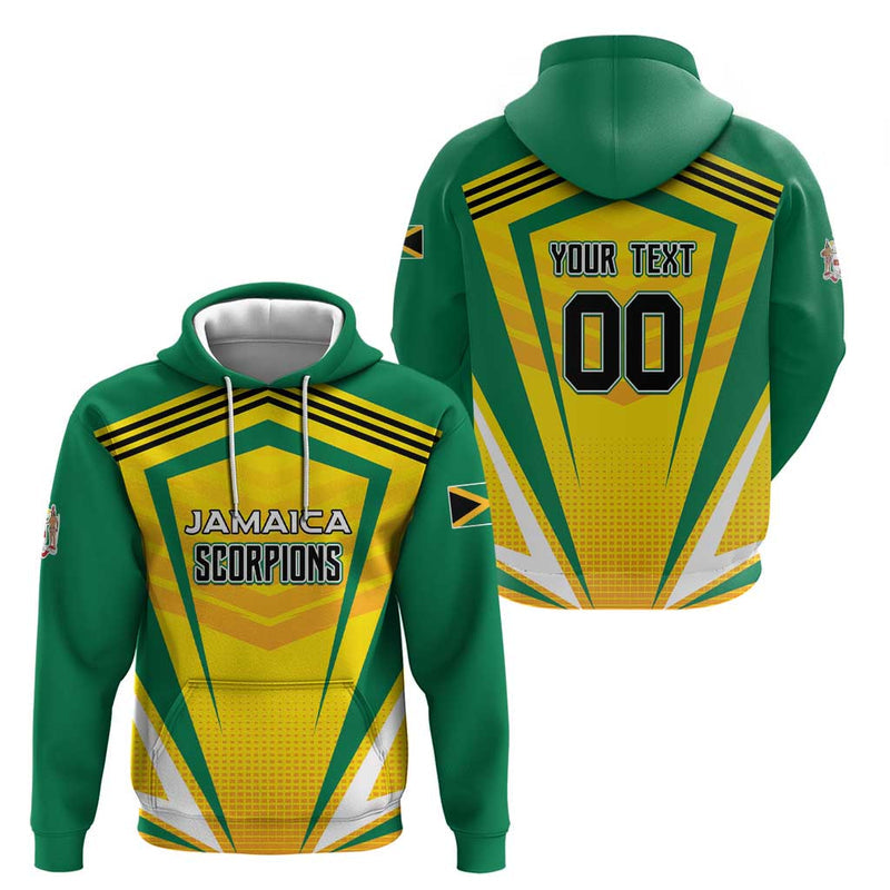 Custom Cricket Jamaica Scorpions We Made Legends Hoodie