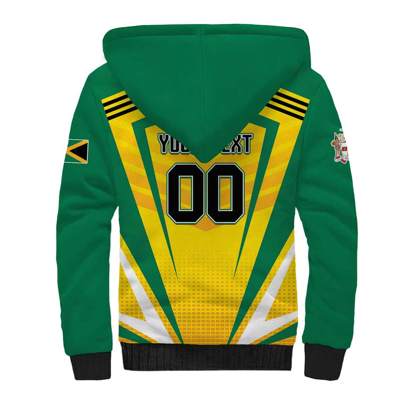 Custom Cricket Jamaica Scorpions We Made Legends Sherpa Hoodie