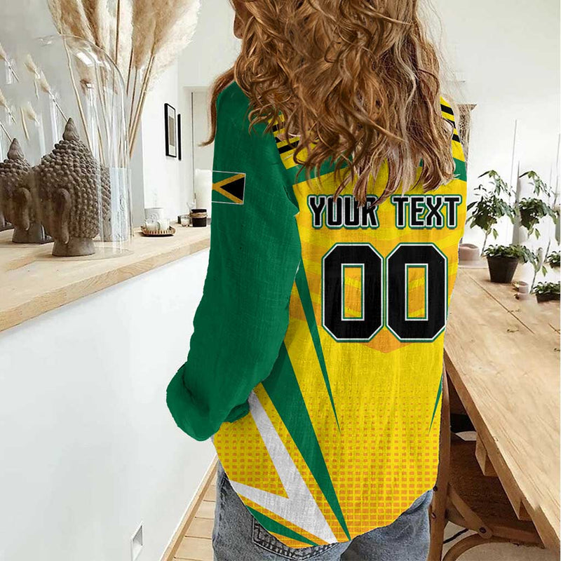 Custom Cricket Jamaica Scorpions We Made Legends Women Casual Shirt