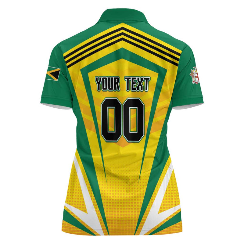 Custom Cricket Jamaica Scorpions We Made Legends Women Polo Shirt