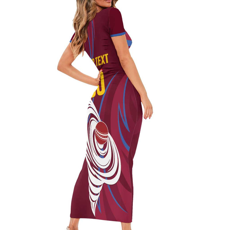 Custom Cricket Leeward Hurricanes Come On Hurricanes Boys Short Sleeve Bodycon Dress
