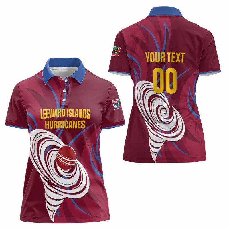 Custom Cricket Leeward Hurricanes Come On Hurricanes Boys Women Polo Shirt