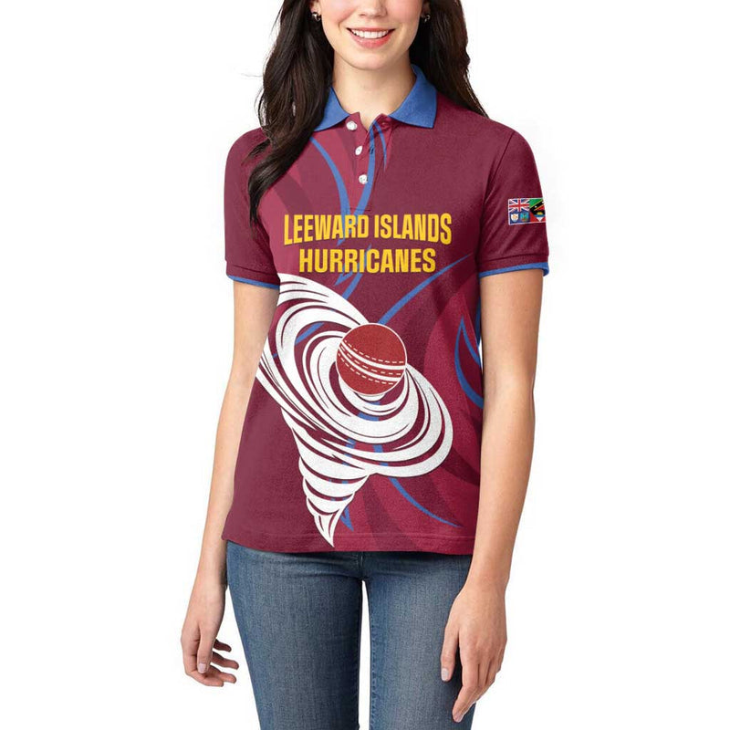 Custom Cricket Leeward Hurricanes Come On Hurricanes Boys Women Polo Shirt