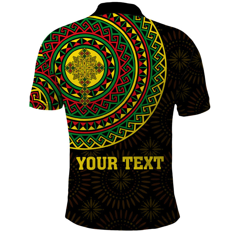 Ethiopia National Day Lion Of Judah African Pattern Polo Shirt