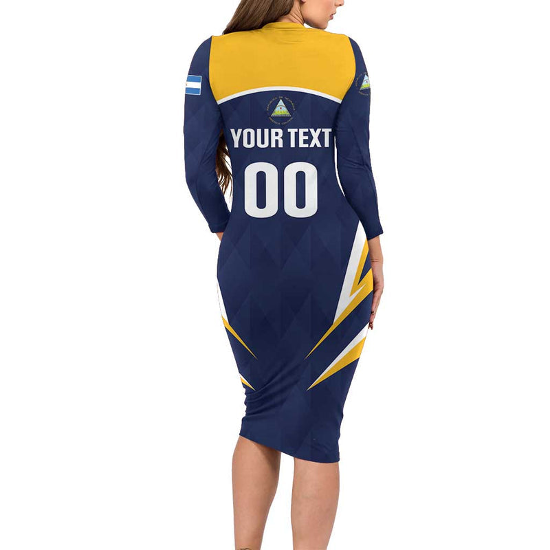Custom Baseball Tigres Chinandega Go Nicaragua Boys Long Sleeve Bodycon Dress