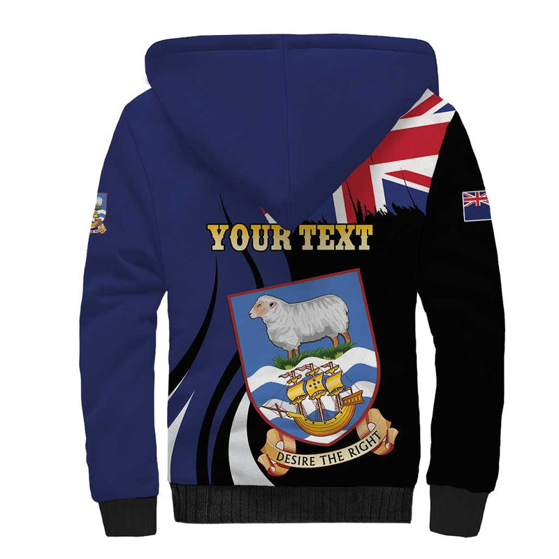 Falkland Islands Desire the Right Sherpa Hoodie
