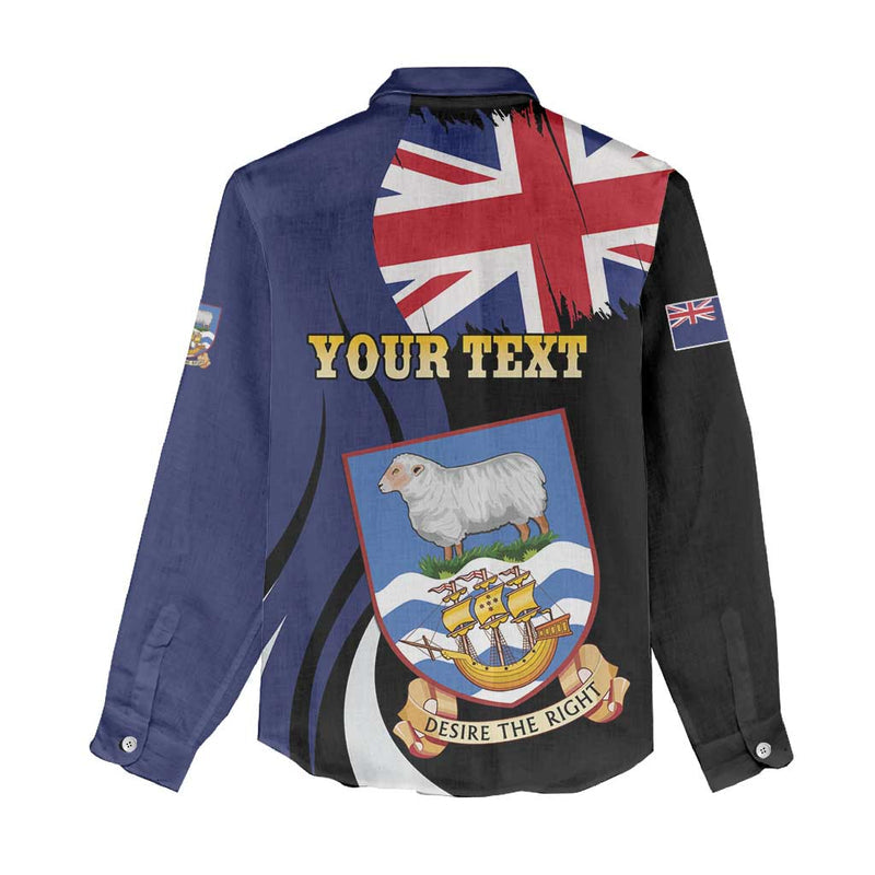 Falkland Islands Desire the Right Women Casual Shirt