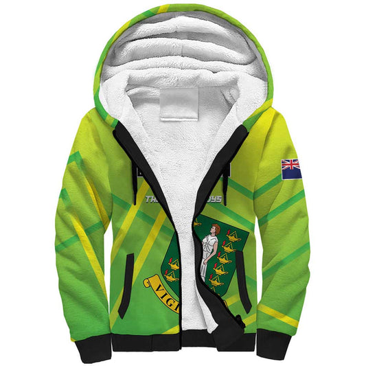Custom British Virgin Islands Football Come On The Nature Boys Sherpa Hoodie