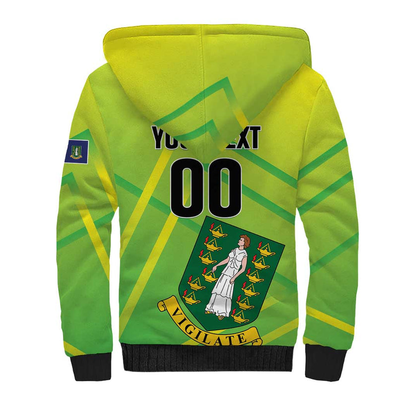 Custom British Virgin Islands Football Come On The Nature Boys Sherpa Hoodie