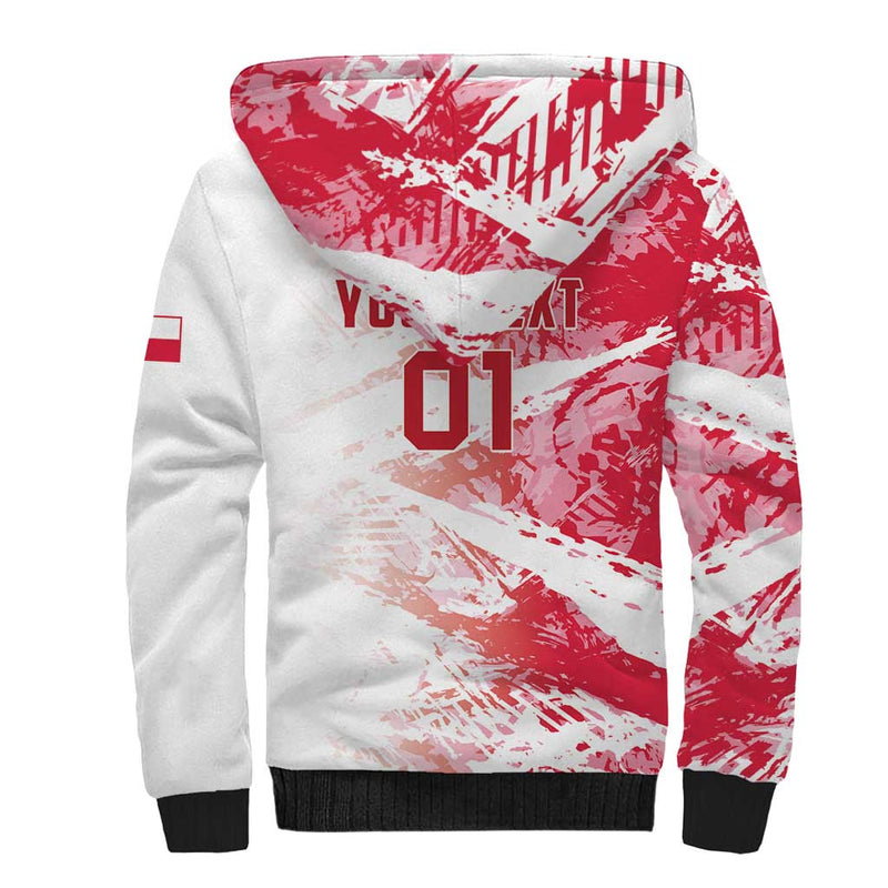 Custom Poland 2024 Football Orly Go Champions Sherpa Hoodie